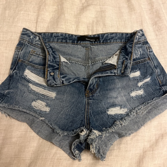 Tally Weijl vintage European jean shorts, mid rise, size 34 - Picture 1 of 4